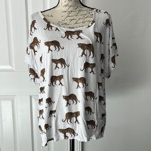 Torn by Ronny Kobo Carmine Walking Leopard Tee